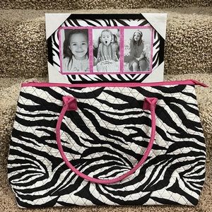 Bag and new picture frame.